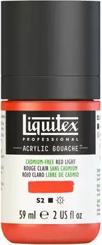 Liquitex Professional Acrylic Gouache Kadmiumfrei Rot Hell, matt, 59ml (2059893)