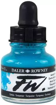 Daler Rowney FW Acrylfarbe 29,5ml Türkis (DR160029145)