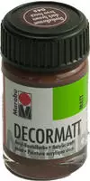 Marabu 14010 039 045, Marabu Acrylfarbe Decormatt 14010 039 045, dunkelbraun, 15ml 15