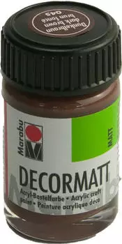 Marabu Decormatt Acryl Dunkelbraun 045 15 ml
