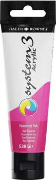 Daler Rowney System3 Acrylfarbe 59 ml fluoreszierendes Pink