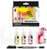 Magni Künstlerfarbe Bastelfarbe Marabu Set Neon 3 x 20 ml Alkohol Tinte 1 Permanent Marker (1216000000102)