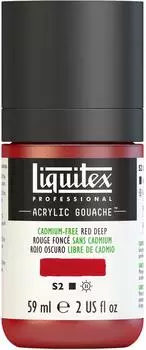 Liquitex Professional Acrylic Gouache Kadmiumfrei Rot Dunkel, matt, 59ml (2059895)