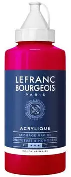 Lefranc & Bourgeois Acrylique Fine Primärrot, 750ml Flasche (300417)
