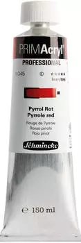 Schmincke PRIMAcrylfeinste brillante Acrylfarbe Pyrrol Rot 150 ml Tube 13 345 019 Premiumacrylfarbe Acrylmalerei Profi-Qualität