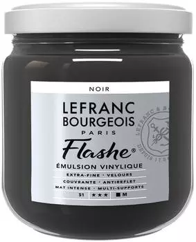 Lefranc & Bourgeois Flashe Acryl- & Vinylfarbe 400ml Schwarz (300477)