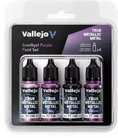 Acrylicos Vallejo 77255, Acrylicos Vallejo 77.255 Amethyst Purple Paint Set,