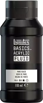 Liquitex Basics Fluid Acrylfarbe Mars Schwarz 118ml (8870417)