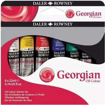 Daler Rowney Georgian Ölfarbe Starter Set 6x22ml (111900150)