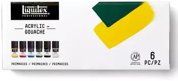Liquitex Professionell Acryl Gouache Primaries Set 6x22ml (3699322)