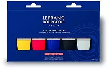 Lefranc & Bourgeois Acrylique Fine „Les Essentielles" Set, 5x80ml (300684)