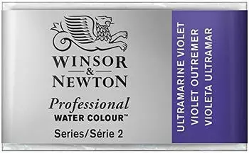 Winsor & Newton Professional Aquarellfarbe Ultramarinviolett, ganzer Napf (0100672)