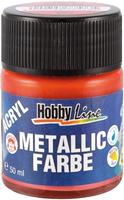 Kreul Acryl Metallicfarbe, cremig deckend, 50 ml (50 ml) (23251907) Gold, Grundpreis:
