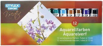 TOPPOINT Aquarellfarbe 12er Schachtel à 12ml