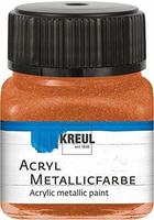 Kreul Acryl Metallicfarbe, cremig deckend, 20 ml (20 ml) (23251889) Braun,