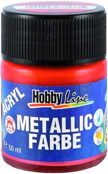 C. Kreul Hobby Line Acryl-Metallicfarbe 50 ml rot