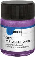 Kreul Acryl Metallicfarbe, cremig deckend, 50 ml (50 ml) (23251909) Violett,