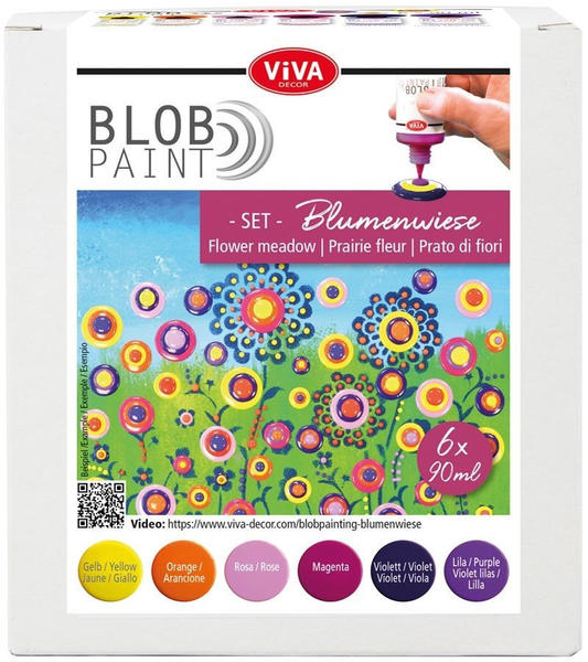 Viva Decor Blob Paint Farbset Blumenwiese 6x90ml (800198800)