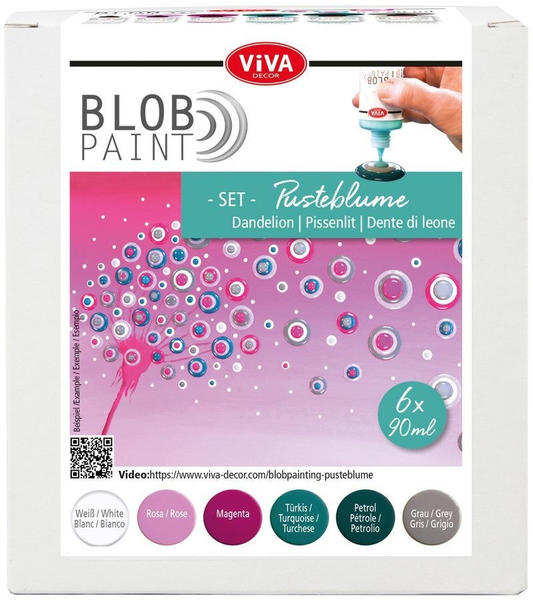 Viva Decor Blob Paint Farbset Pusteblume 6x90ml (800198900)
