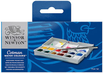 Winsor & Newton Aquarellfarben 12x1/2 Näpfchen