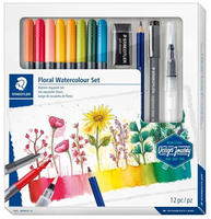 STAEDTLER "Design Journey" Aquarell Set Blumen 100% EFC