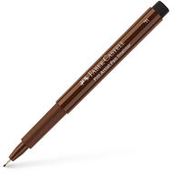 Faber-Castell Tuschestifte Pitt Artist Pen 167275, sepia dunkel, Rundspitze...