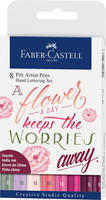 Faber-Castell Tuschestifte Pitt Artist Pens Lettering 8er Set Pinkt&ouml;ne /