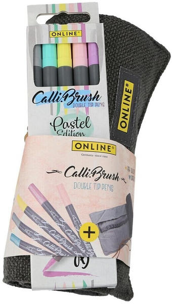 Online Calli.Brush Double Tip Pens 5er Set in Stifterolle Pastell (19130)