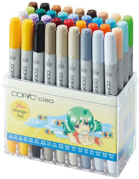 COPIC Copic-Marker CIAO Manga-Set farbig sortiert 36 St&uuml;ck (22075715)