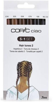COPIC Marker Marker ciao 5+1 Set "Hair Tones 2" 5 (22075573)
