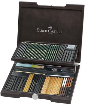 Faber-Castell Pitt Monochrome Holzkoffer 86-teilig (112971)
