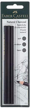 Faber-Castell Zeichenkohlestift Pitt S M H 3 -Stk. Blisterkarte (117498)
