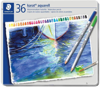 Staedtler Bleistift karat aquarell 125 Wasservermalbare 36 Farbstifte