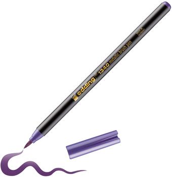 edding Brush-Pen 1340 Metallic Pinselstift violett Pinselspitze flexibel 1-3 mm