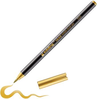 edding Brush-Pen 1340 Metallic Pinselstift gold Pinselspitze flexibel 1-3 mm