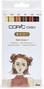COPIC Marker Marker ciao 5+1 Set "Hair Tones 1" 5 (22075572)