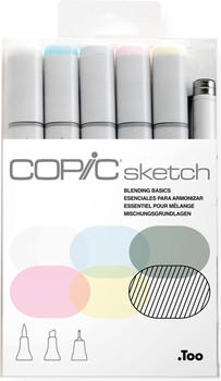 COPIC Marker Blending Basic Grey 6 0.30mm (SKSTM6-BLEN)