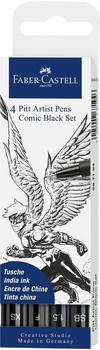 Faber-Castell Malstifte Pitt Artist Pen Comic Grau Schwarz (C267194)