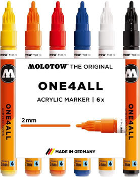 MOLOTOW One4All 127HS Basic-Set 1 farbig sortiert 2mm 6 Stück