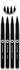 MOLOTOW Blackliner Set 3 1 - 3 mm schwarz 4 Stück