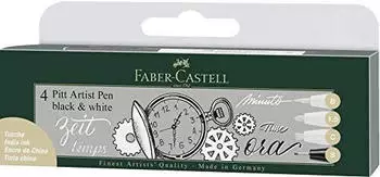 Faber-Castell PITT artist pen 4er Etui
