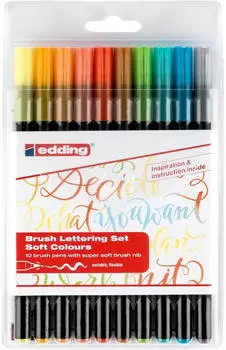 edding Brush Lettering Soft Colours 10er