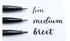 Pentel Brush-Pen XSES15/3 Brush Sign Pen Pigment Black Edition 3 Stück