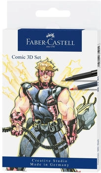 Faber-Castell Zeichenset 267191 Pitt Artist Pen Comic 3D Set 11-teilig (267191)