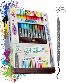 Online Brush-Pen Calli.Brush Double Tip Pinsel- und Kalligrafiespitze sortiert 24 Stück (19082)
