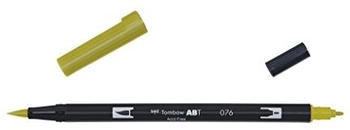 Tombow 6 x Dual-Fasermaler ABT mit Rundspitze/Pinselspitze green ochre (ABT-076)