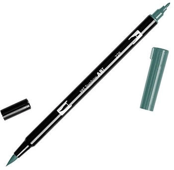 Tombow 6 x Dual-Fasermaler ABT mit Rundspitze/Pinselspitze grey green (ABT-228)