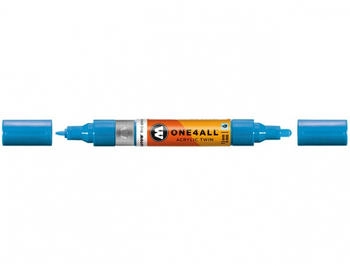 MOLOTOW Marker Marqueur pour Maquettes - One4All Twin - Acrylique Bleu Intense - 1,5/4mm - -230 - 14 cm (Blau 4 mm 1 x)