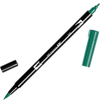 Tombow 6 x Dual-Fasermaler ABT mit Rundspitze/Pinselspitze sea green (ABT-346)