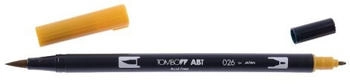 Tombow 6 x Dual-Fasermaler ABT mit Rundspitze/Pinselspitze yellow gold (ABT-026)